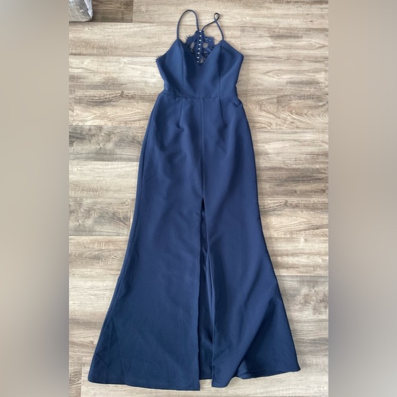 NWT Lovers + Friends Navy Helena Gown - Size 2 - Picture 3 of 8